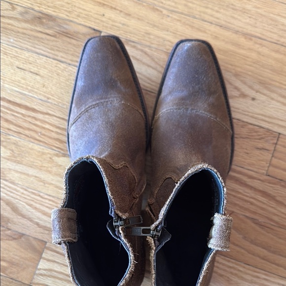 Old Gringo sz 9.5D Men’s Brown Suede Ankle Boots side zip NWOT new never worn - Picture 4 of 7